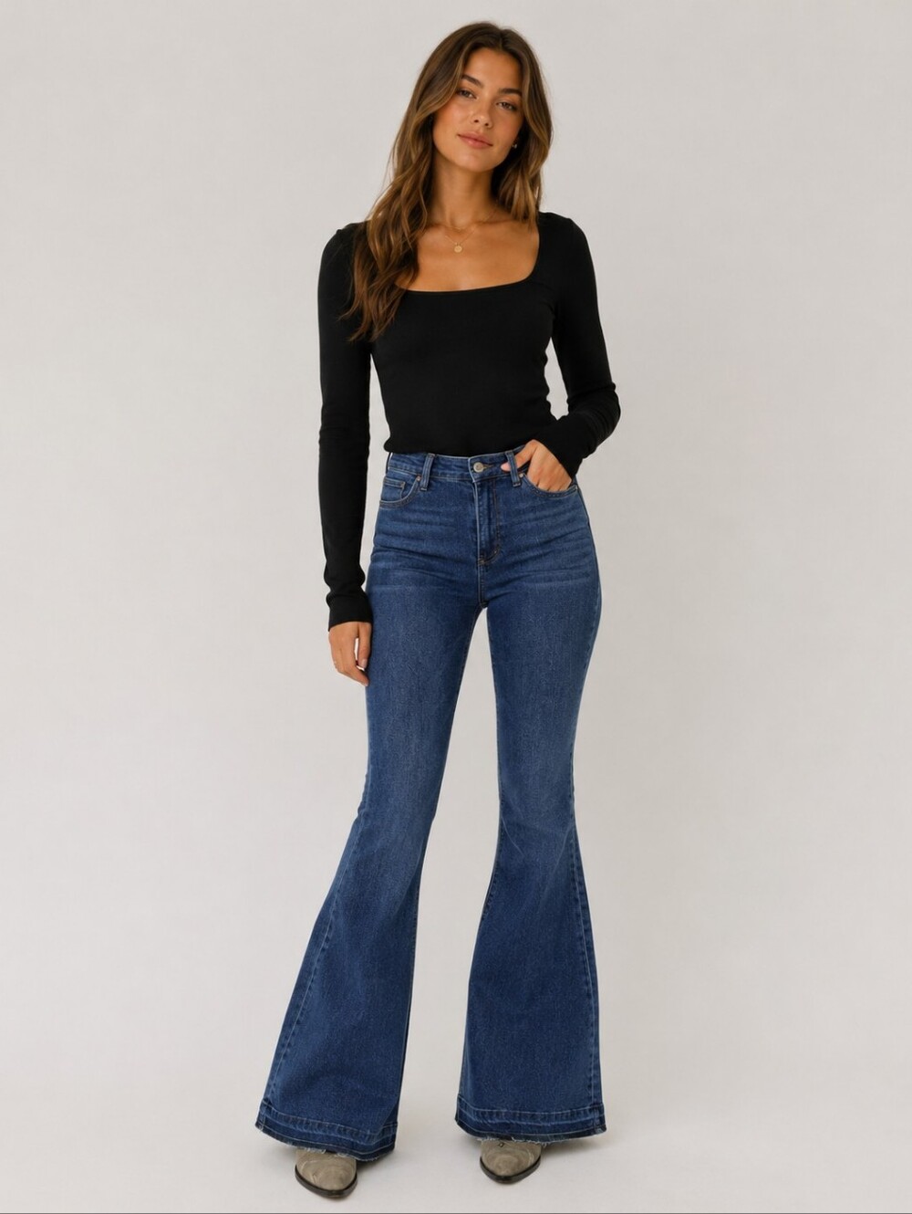 Dear John NWOT Dark Wash Super Flare Jeans Size 31